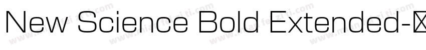 New Science Bold Extended字体转换